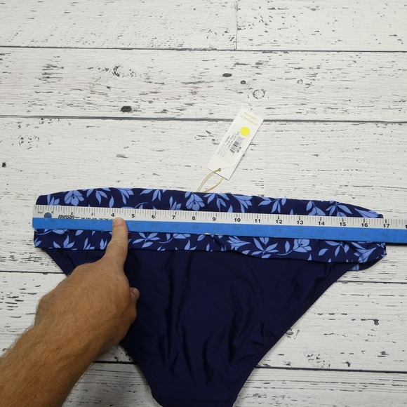 Draper James Helen Jon Bikini Bottom Womens Large Fold Over Hipster Floral Swim - Picture 7 of 8